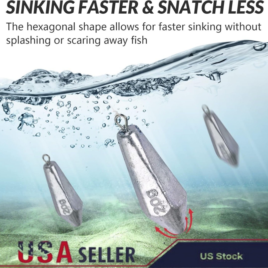 Fishing Sinkers Kit, Casting & Drop Shot Weights Drop Shot Fishing Weights Kit
