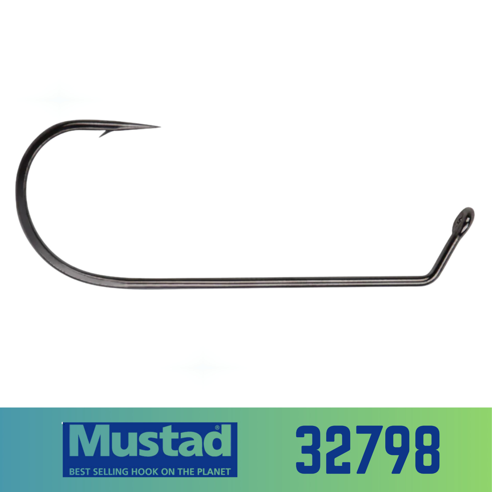 Mustad 32798 NP BN 2/0 - 5/0 Black Nickel 60° Bend Needle Point 50 Pack New