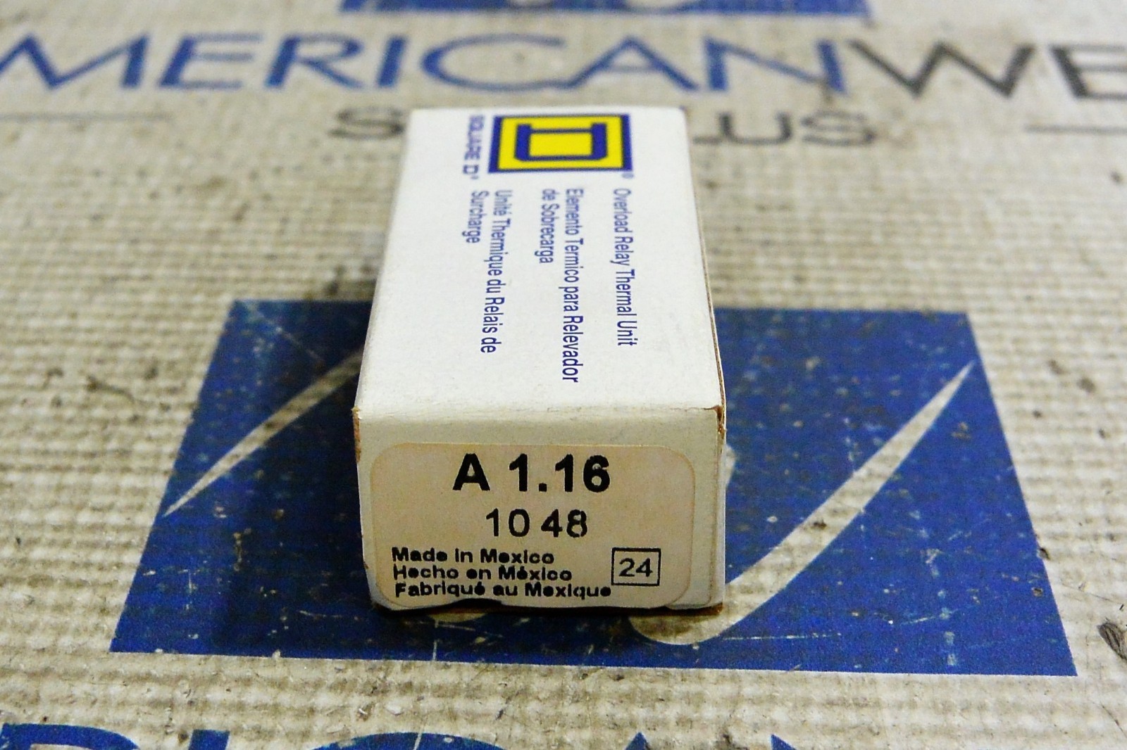 SQUARE D A1-16 OVERLOAD RELAY THERMAL UNIT
