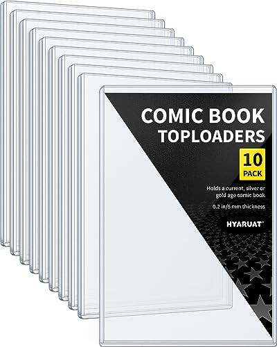 HYARUAT Comic Book Top Loaders - Protector Hard Case Sleeve, Toploader Holder fo