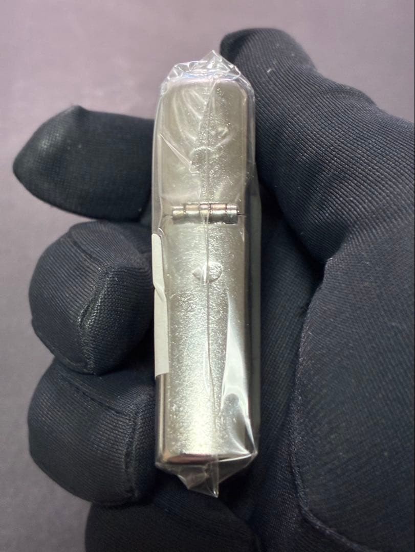 Zippo Jim Beam Bourbon Silver Dust One Sided Processing Lighter Regular Japan