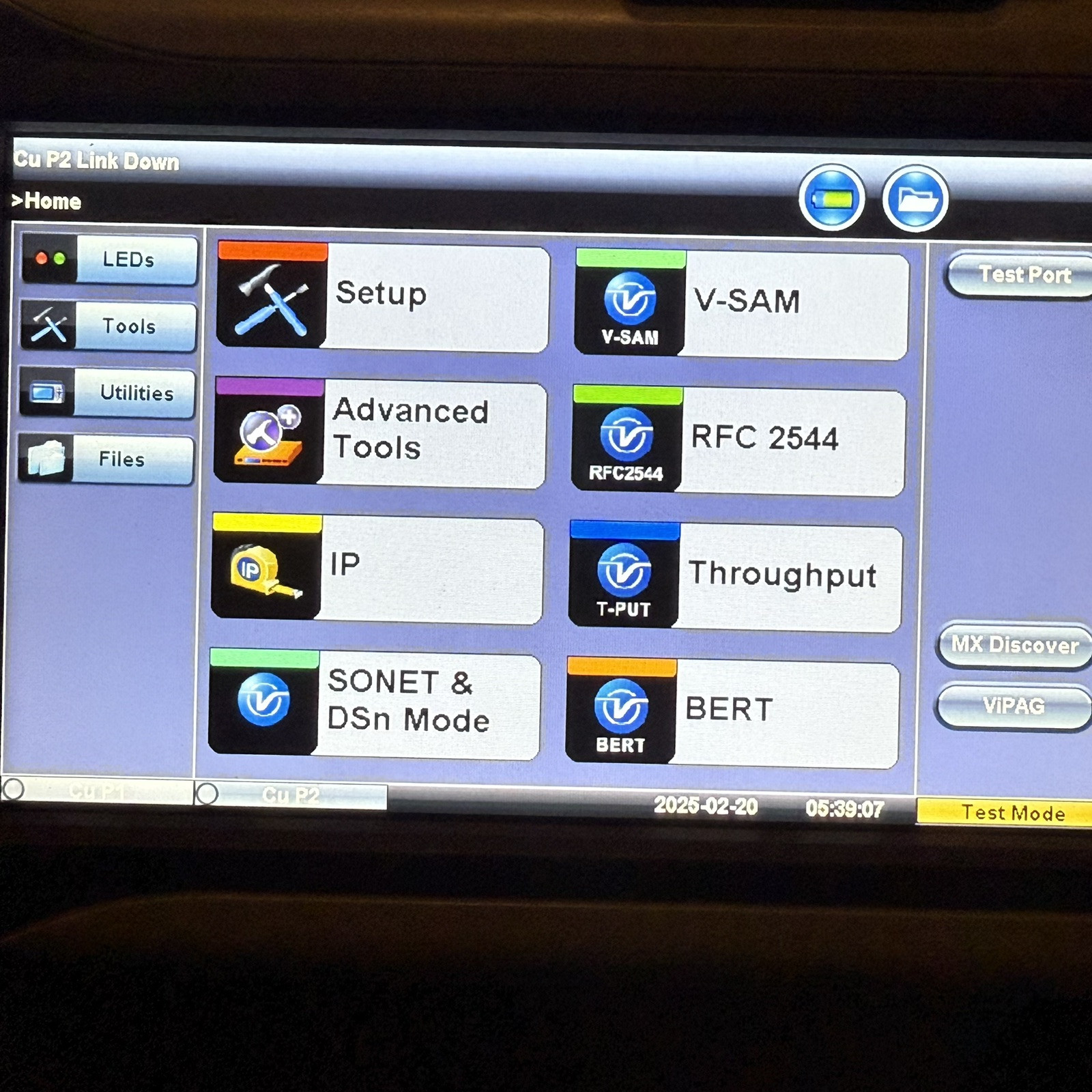 VeEX Vepal CX350 CATV TDR Docsis Meter