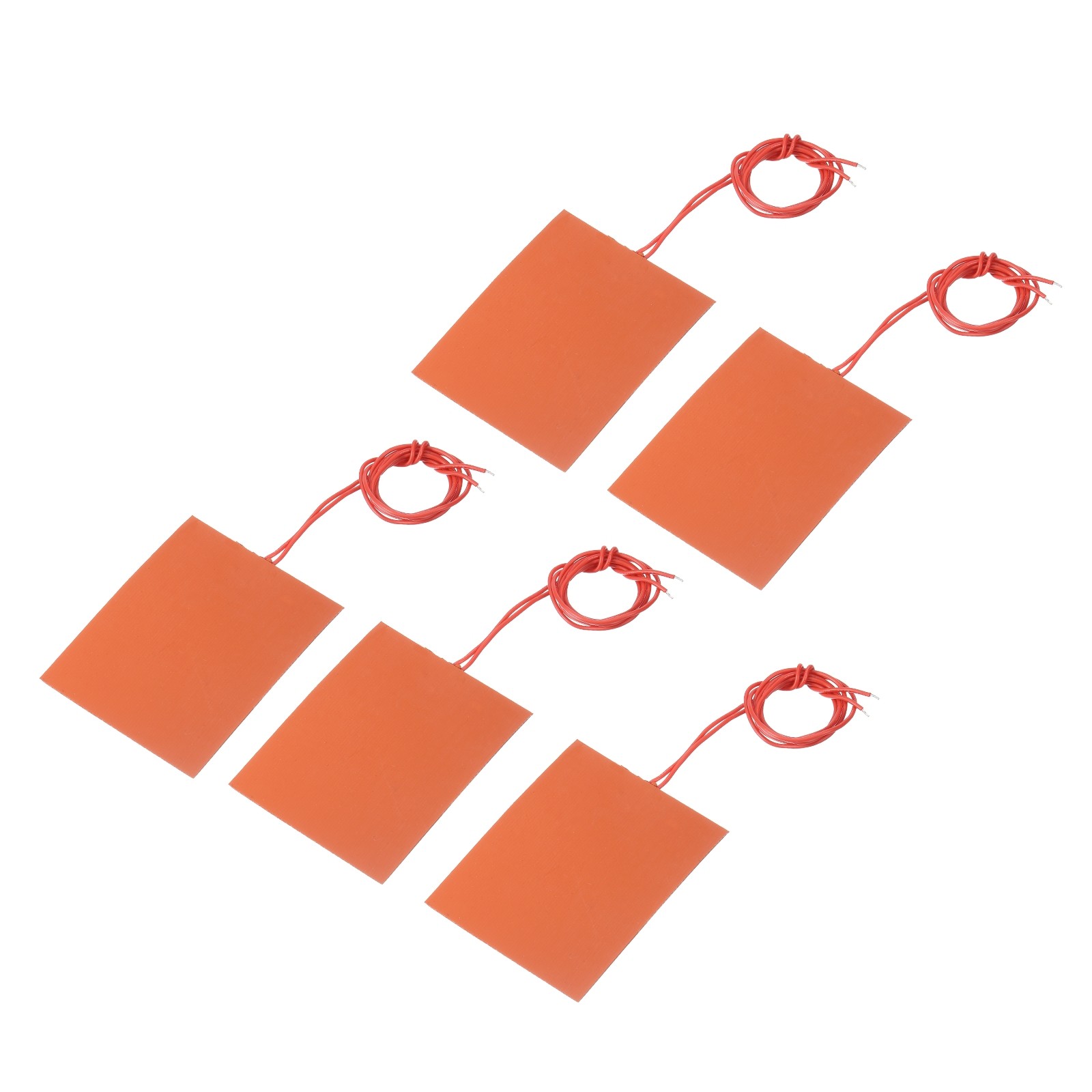 5Pcs Silicone Heating Pad 12V 25W Heater Film Flexible Plate 100x80mm Heater Mat