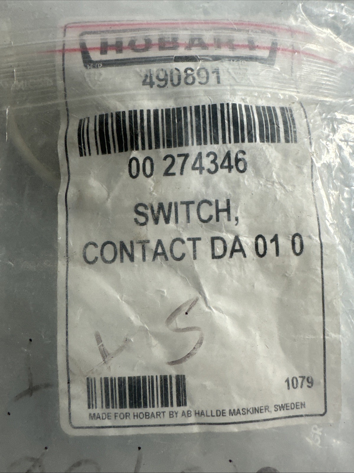 New Hobart 00-274346 MICROSWITCH ASSEMBLY OEM Ships Free