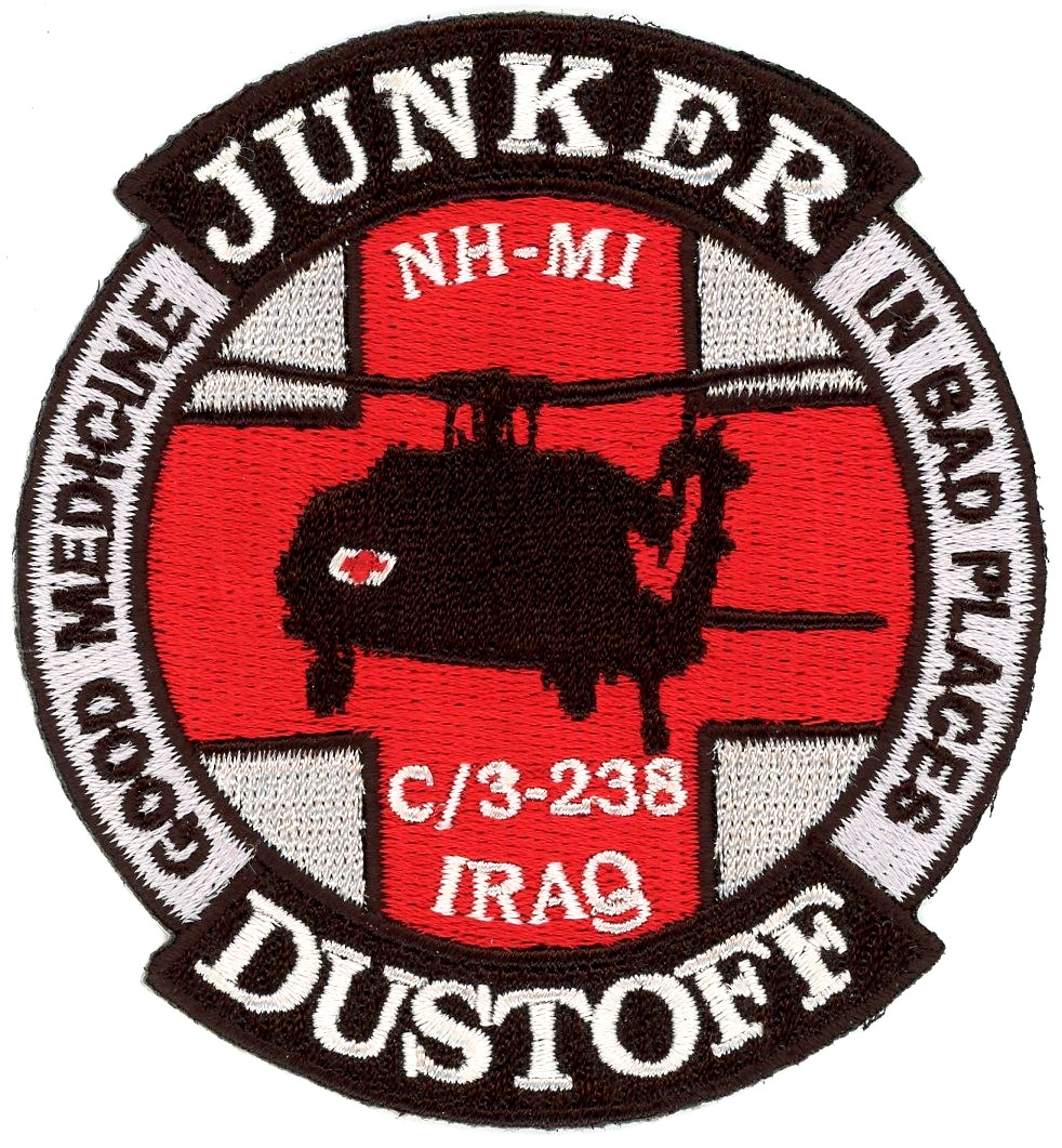 US Army Patch:  C Company 3rd Battalion 238th Aviation DUSTOFF MEDEVAC