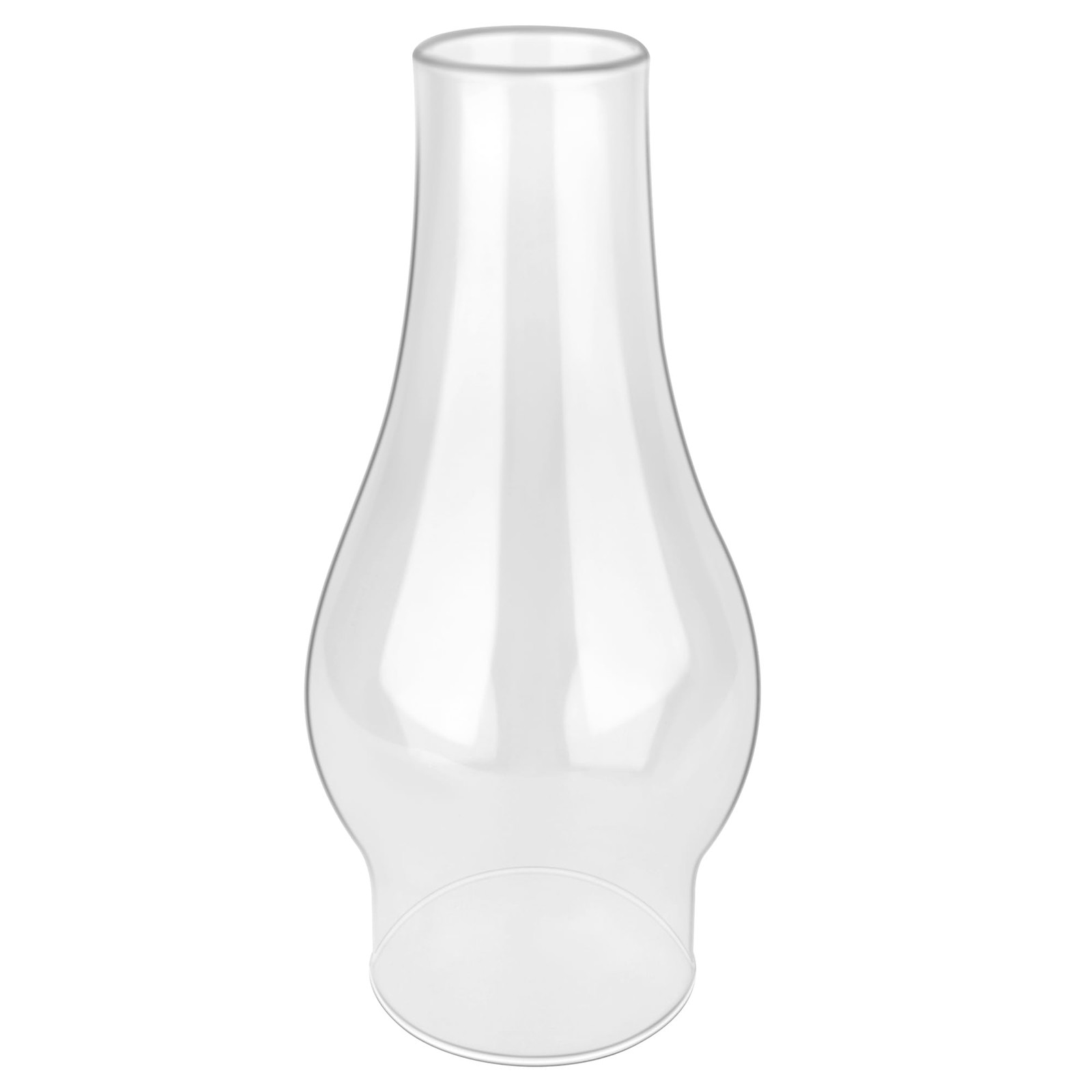 Hurricane Lamp & Oil Lamp Chimney Replacement Shade – Round Base Clear Glass,...