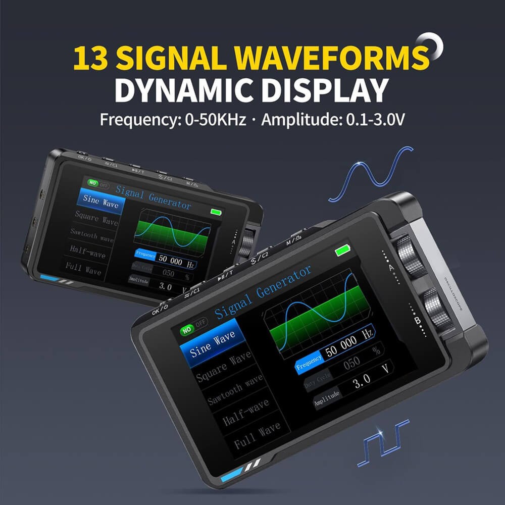 Digital Oscilloscope Multilingual Support with 3.5" Color Screen DS215H