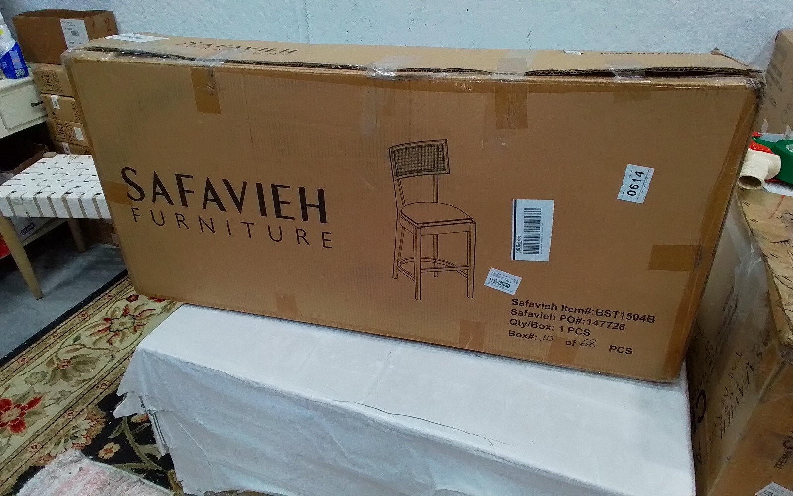 Safavieh GALWAY CANE COUNTER STOOL, Reduced Price 2172748076 BST1504B