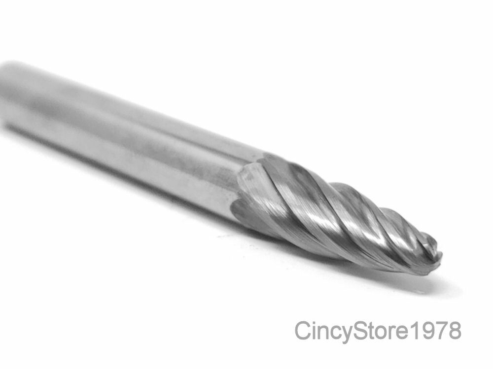 SF1NF Aluminum Tree Shape Carbide Burr Bur Cutting Tool Die Grinder Bit 1/4"