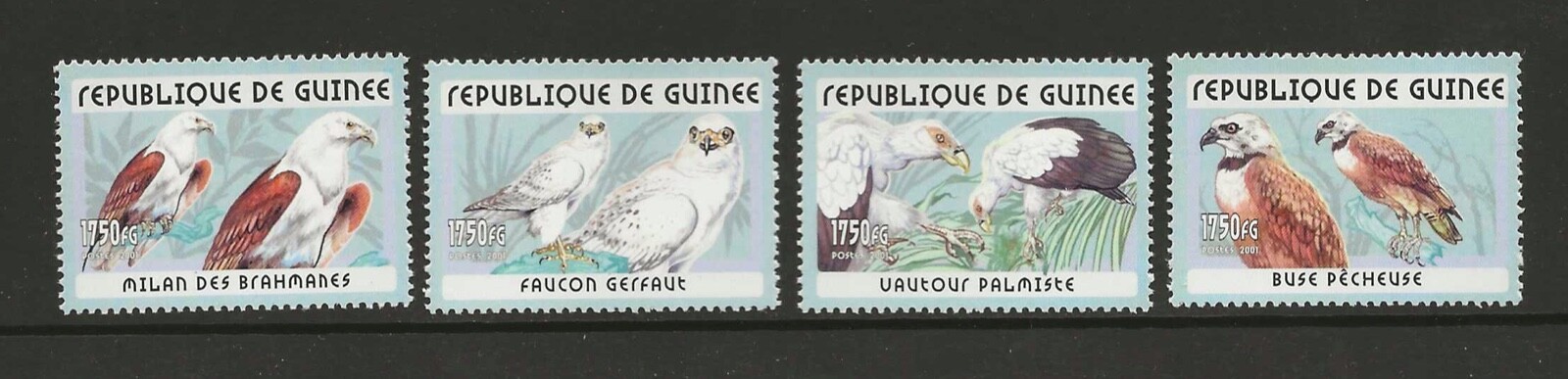 Guinea 2001 birds MNH  (a412)