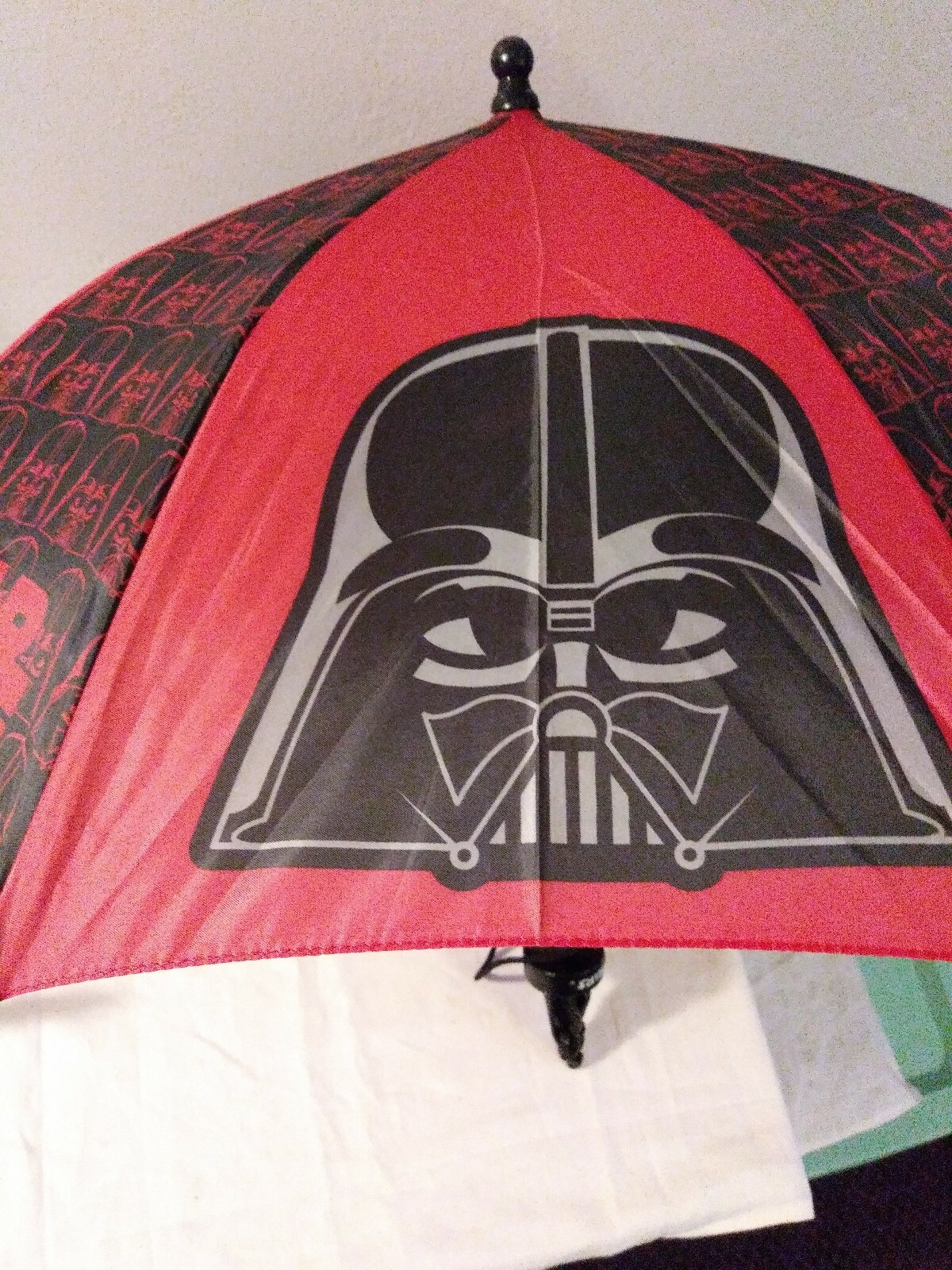 Star Wars Black/ Red  Trupper Umbrella Black Figurin Pre-owned EUC