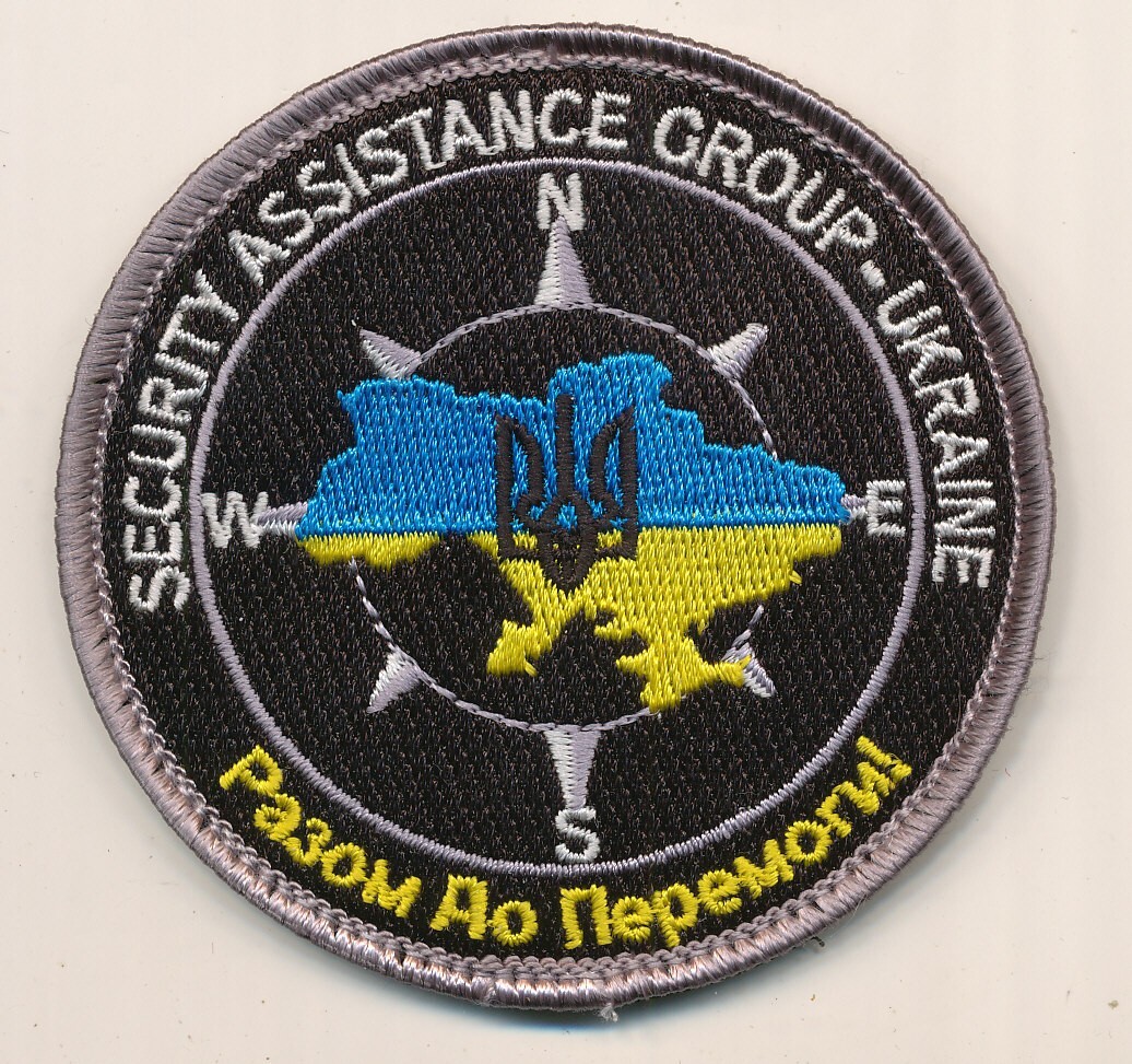 Security Assistance Group-Ukraine patch color US Troops in Europe
