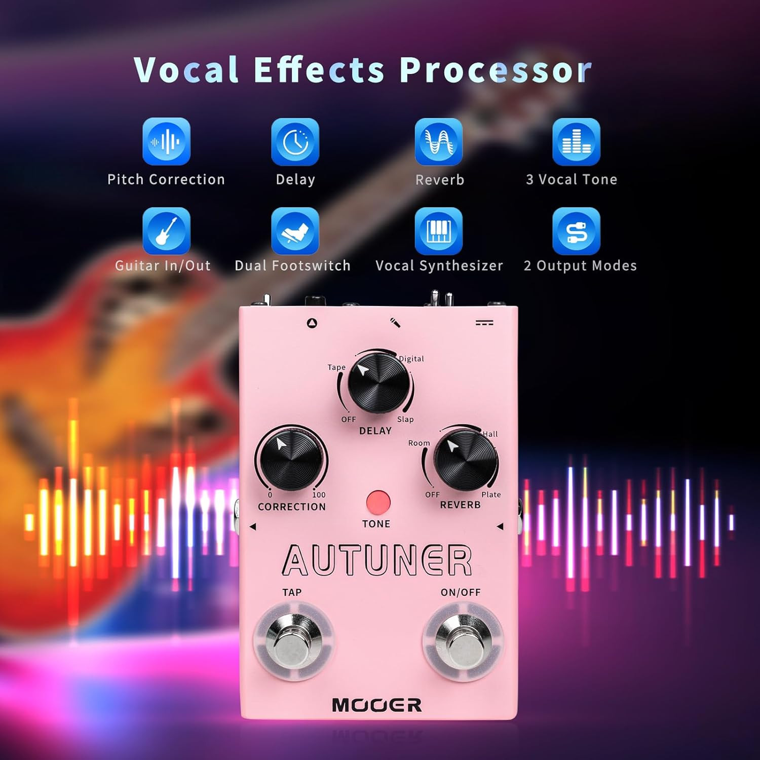 Autuner MVP1 Vocal Effects Processor – Pitch Correction Pedal