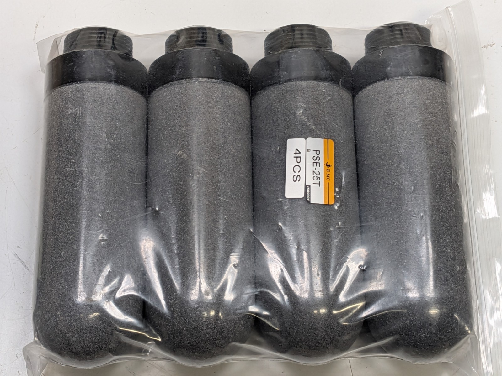 Lot of 4 NEW EMC Pneumatic Exhaust Muffler Silencer 1" G Thread Model PSE-25T