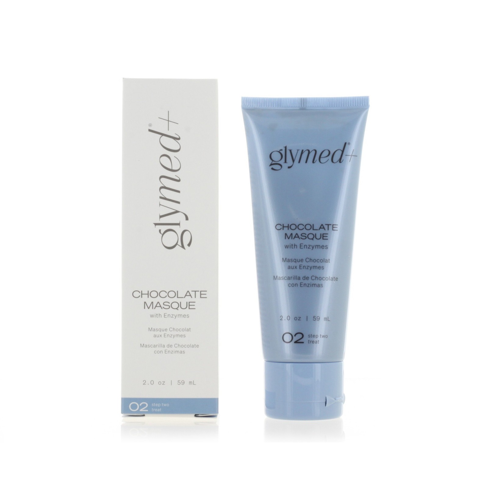 GlyMed Plus Chocolate Masque with Enzyme 59ml 2oz NEW FAST SHIP