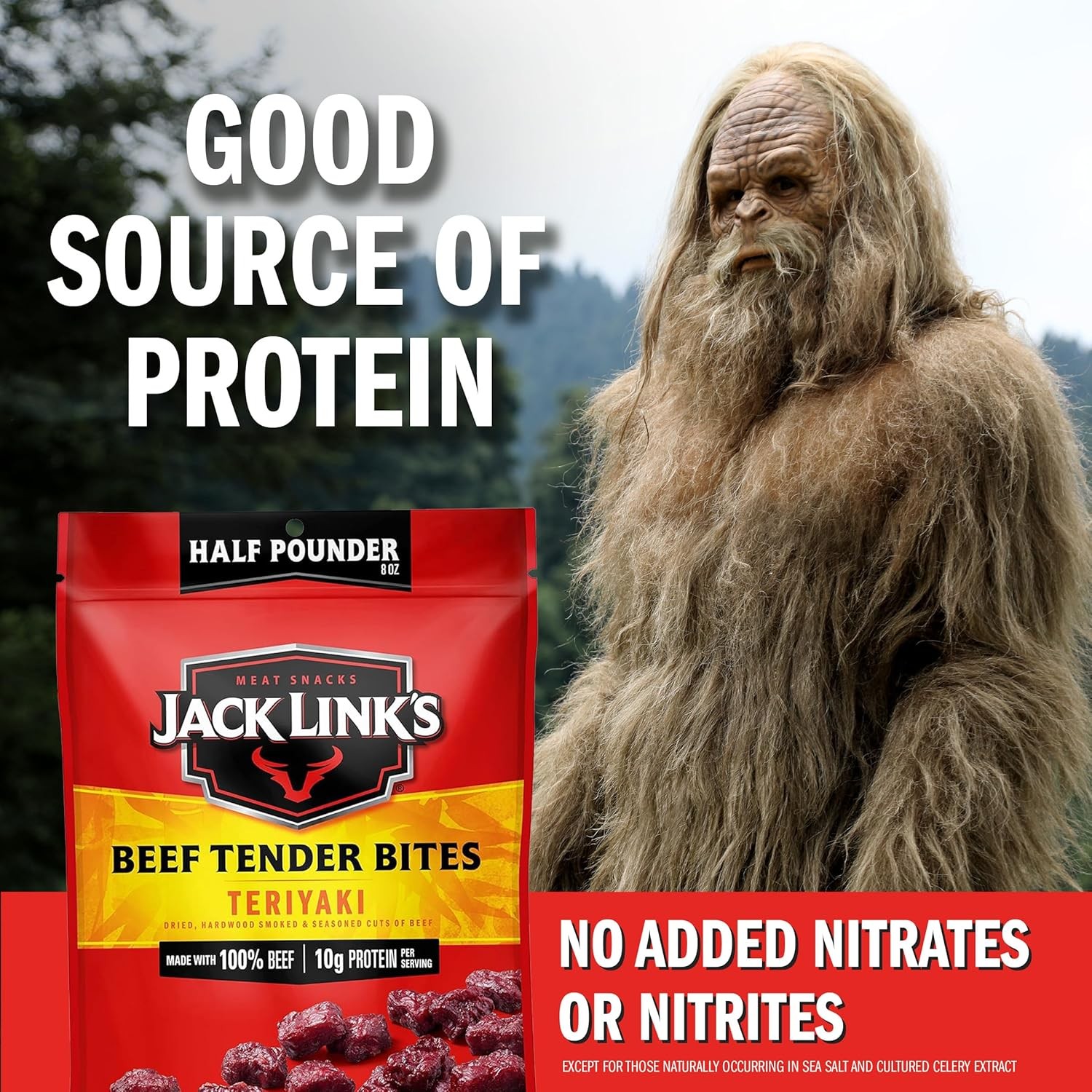 Jack Link's Beef Tender Bites, Teriyaki, ½ Pounder Bag -