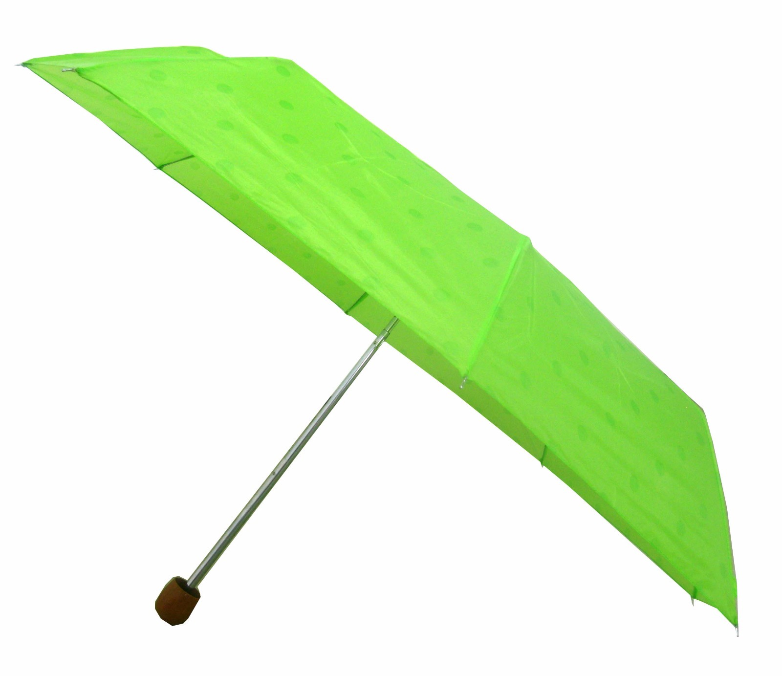 Compact Umbrella, Folding Umbrella, Green polka dot umbrella free shipping