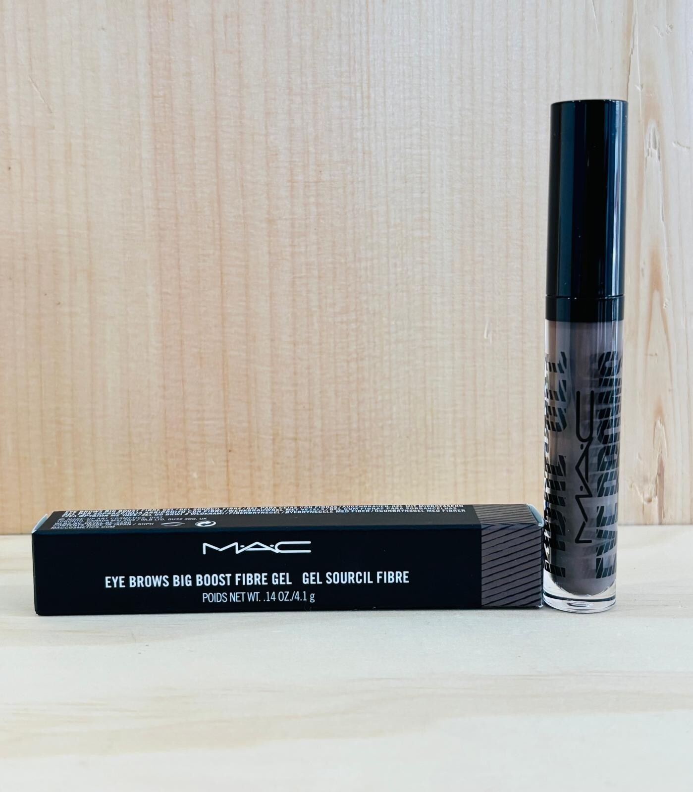 MAC Eye Brows Big Boost Fibre Gel .14 oz/4.1 g ~ TAUPE ~ Fresh Batch