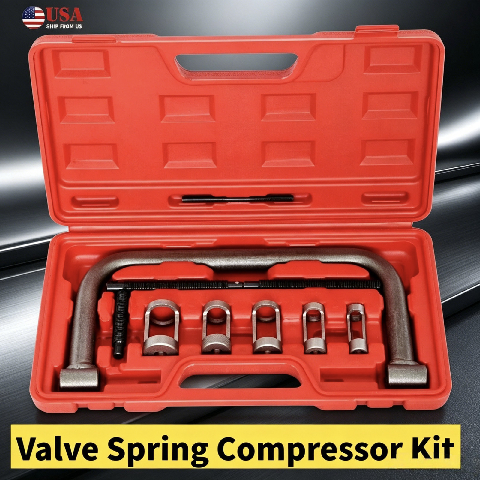 5 Sizes Valve Spring Compressor Pusher Automotive Tool For Car Motorcycle Kit