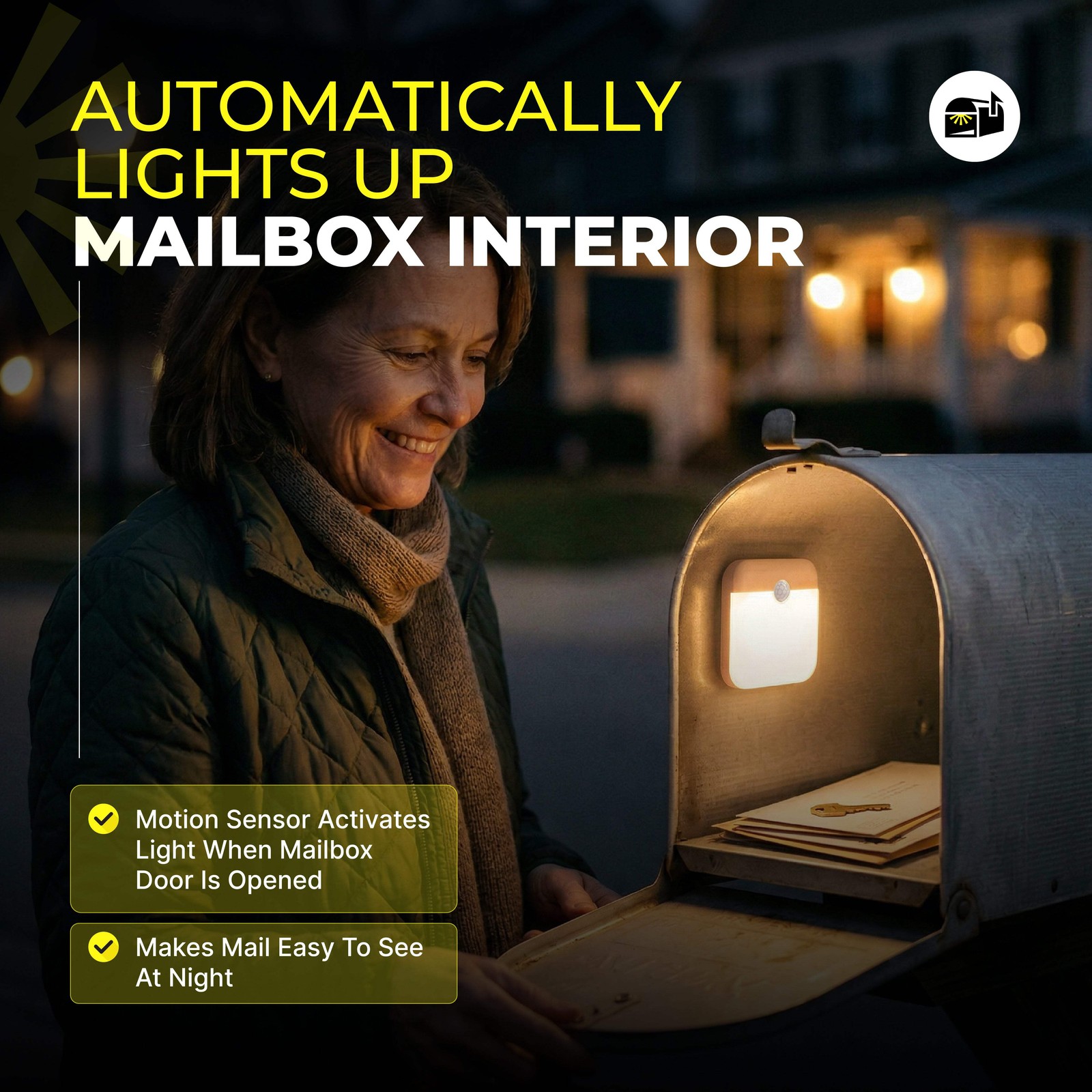 Mailbox Light with Motion Sensor – Automatic Interior Mailbox Illumination
