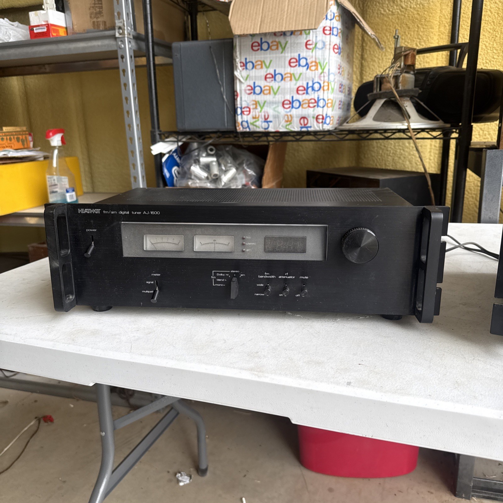 Vintage HIFi Heathkit AJ-1600 FM/AM Digital Tuner - Powers On - Working