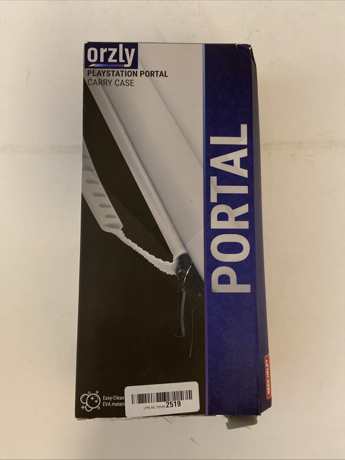 Orzly PlayStation Portal Carry Case Impact Protection Lightweight Black White