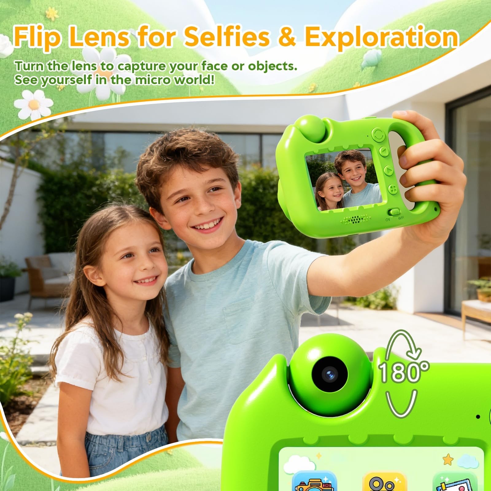 Microscope for Kids, 1000X Handheld Digital Microscope with 2.4" IPS Screen,...