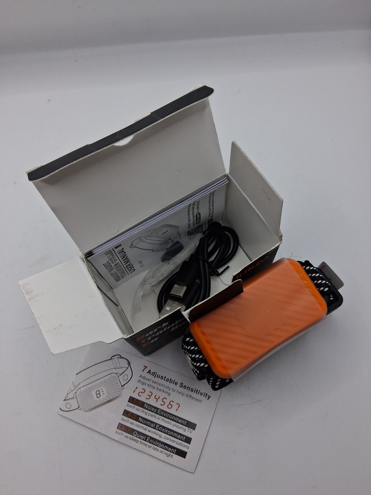 KJKZO TC-007 Bark Training Collar Vibration Static/Shock Dog Control Adjustable