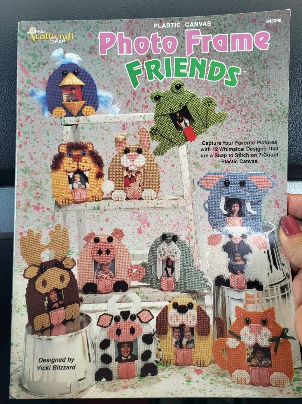 The Needlecraft Shop Photo Frame Friends Plastic Canvas Pattern Booklet