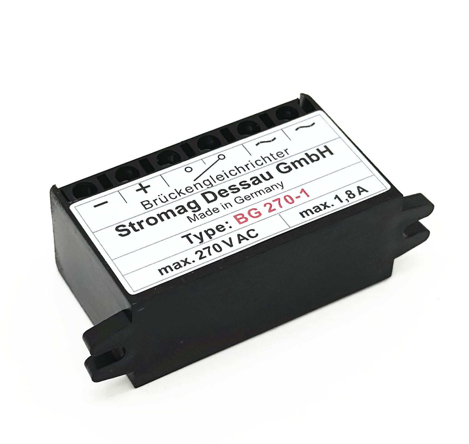 Stromag Dessau GmbH Type: BG 270-1 max.270VAC 1,8A Full-Wave rectifier module