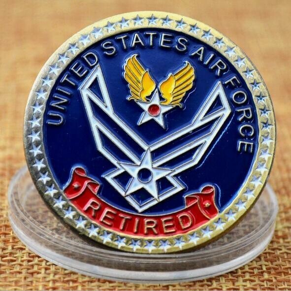 Air Force RETIRED Challenge Coin - Integrity Service Excellence - NEW
