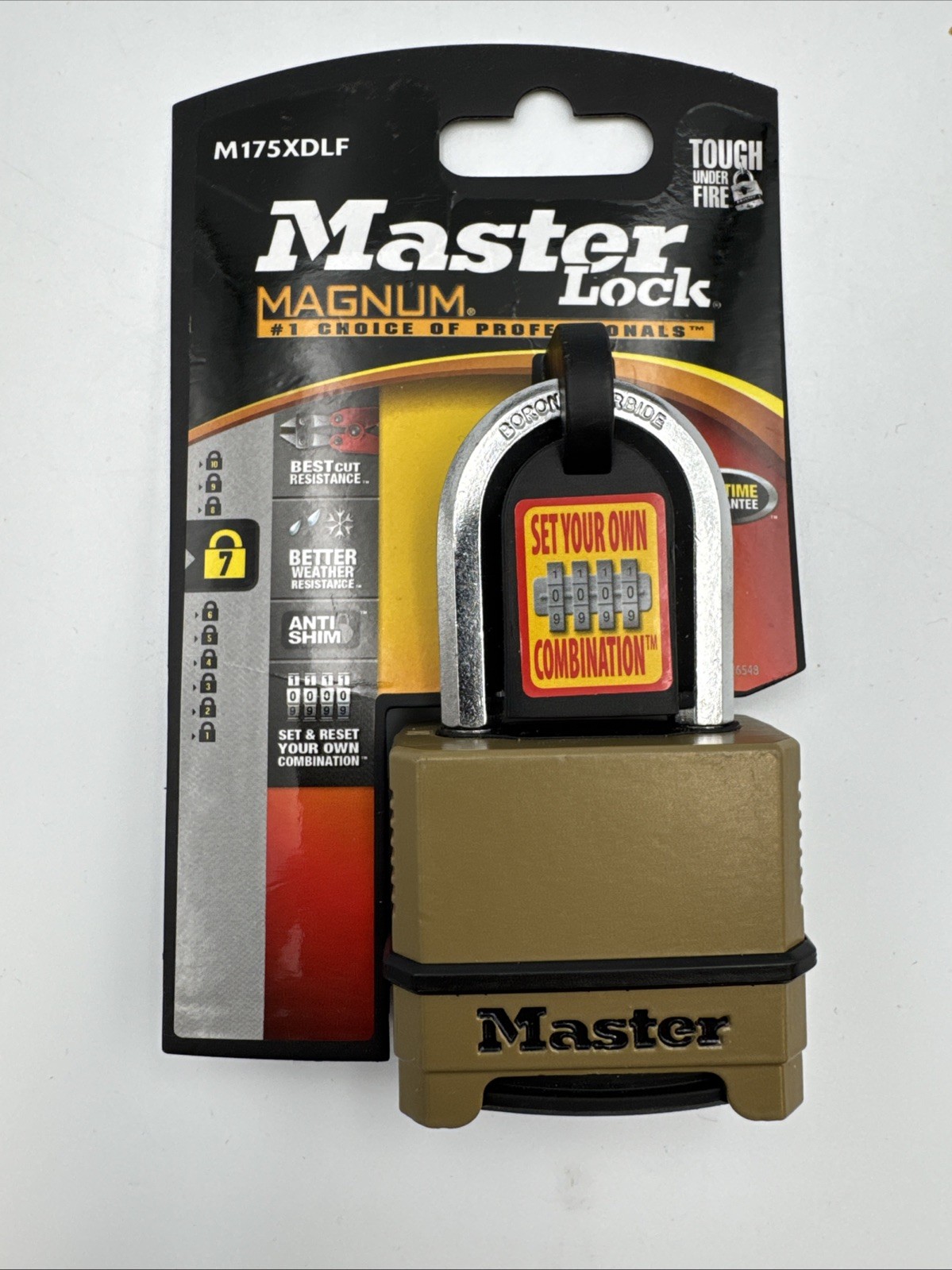 Master Lock Magnum Combination Padlock With 1.5" Shackle
