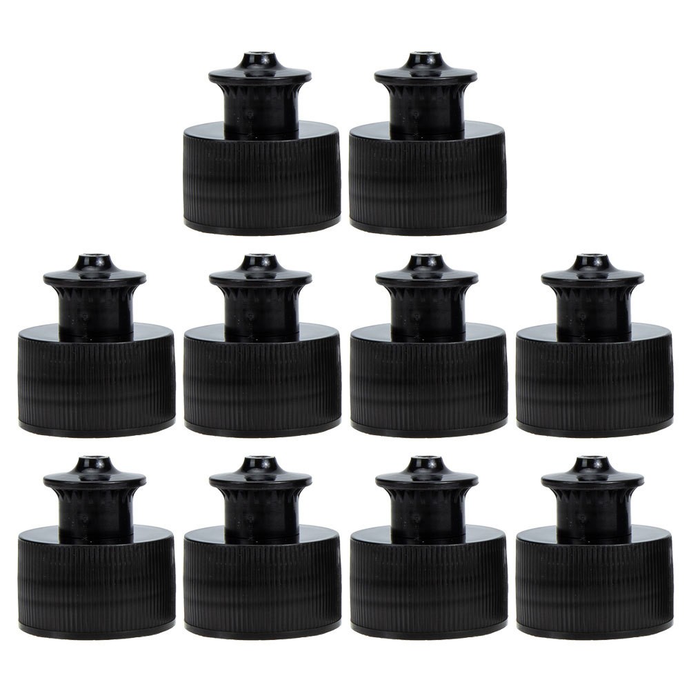 10 Pcs Reusable Sport Cap Water Bottle Push Pull Replacement Tops for Bottles