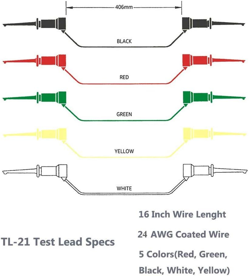 Testing Hook Clip Probe Test Leads Electronics Silicone Test Leads
