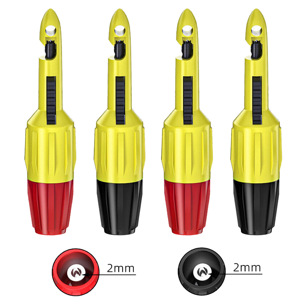 4PCS Automotive Repair Wire Piercing Puncture Probe Test Clip with 2mm Jack New