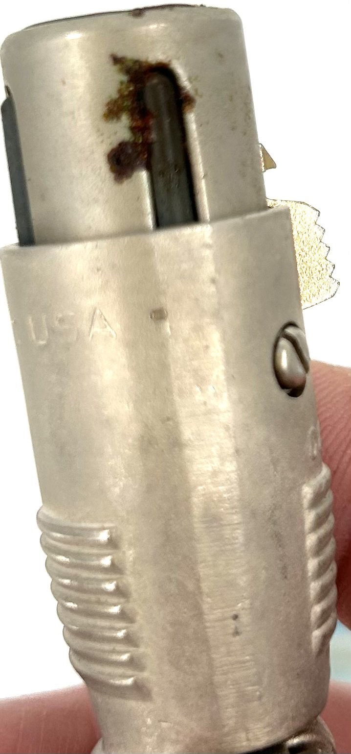 Vintage Sescom TR-118 XLR Microphone Cable Connector