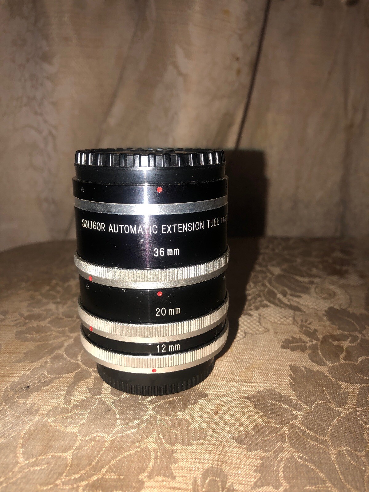 SOLIGOR  AUTOMATIC EXTENSION TUBE SET Fit Canon -FTb  12mm, 20mm,& 36mm
