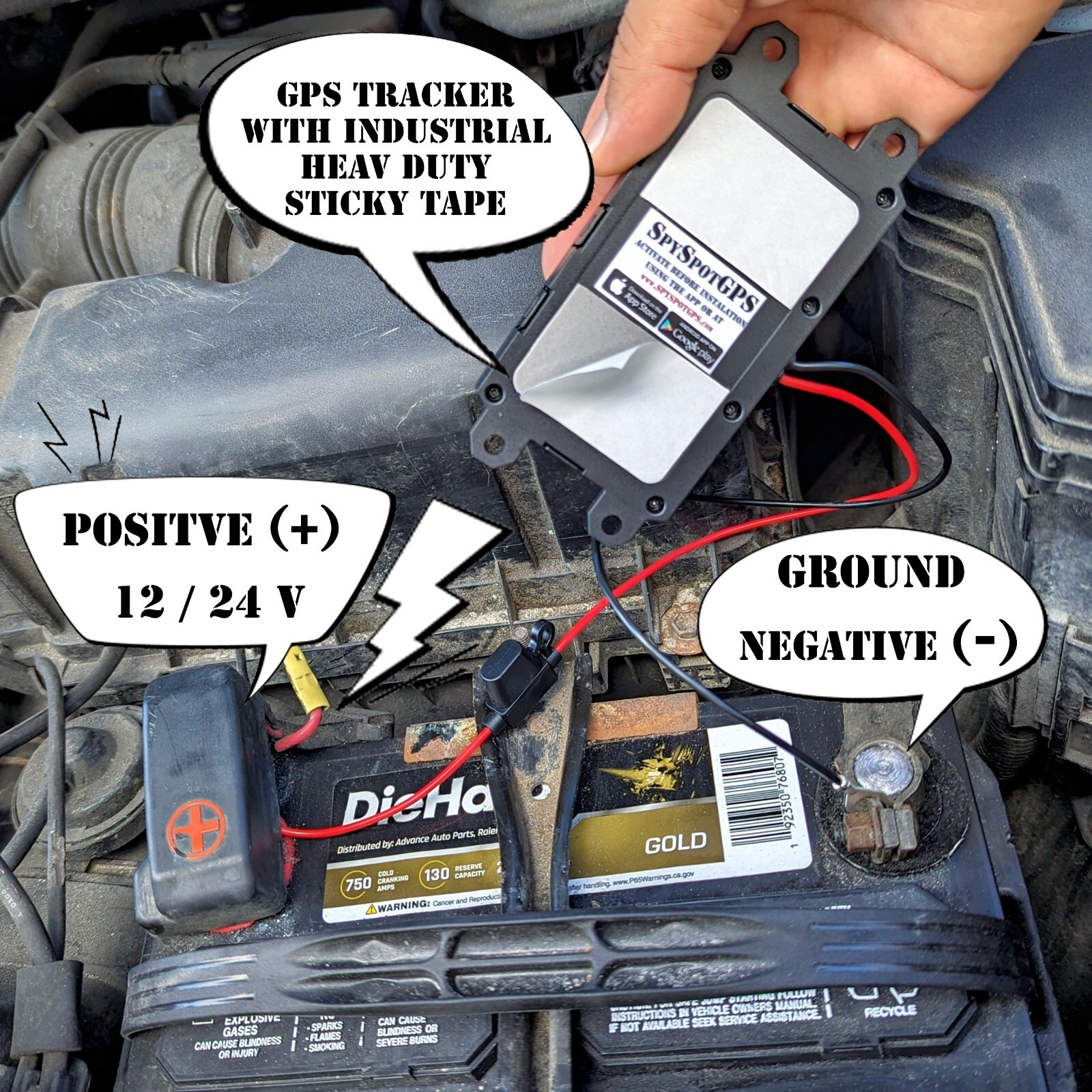 SPY SPOT GB130 MOUNTED GPS TRACKER 4G LTE VEHICLE TRACKER