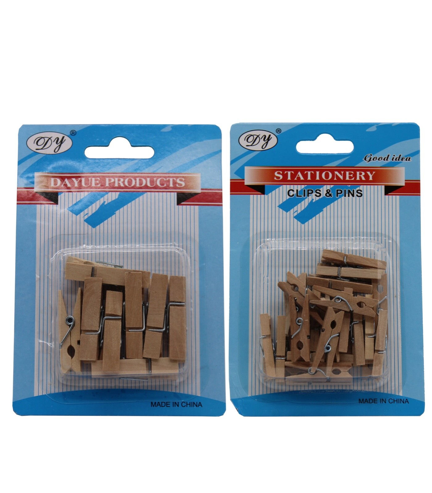 Mini Wooden Clothing Clip Small Plastic Spring Clamps for Socks/T-shirts