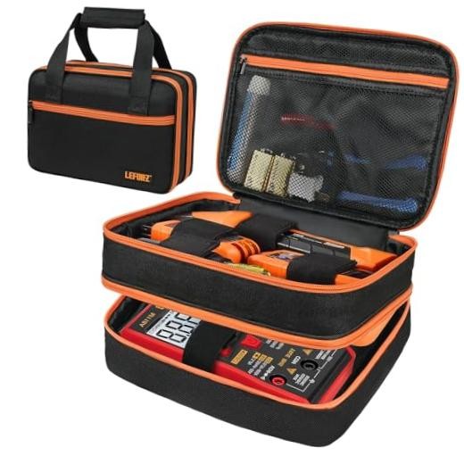 Carrying Case Compatible with Klein Tools ET310 AC/80101/80016 Black & Orange