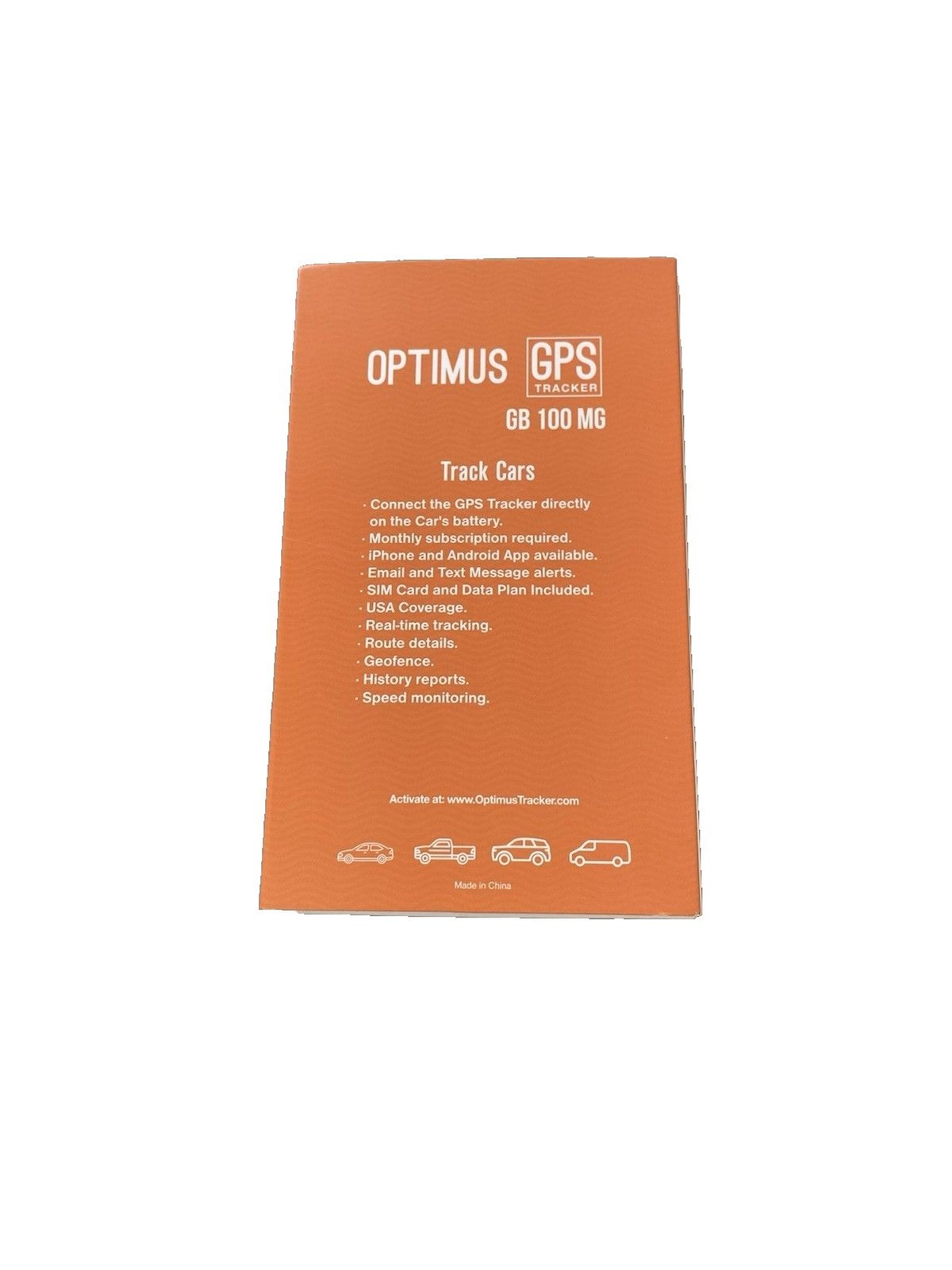 Optimus 12V Wired GPS Tracker for Vehicles