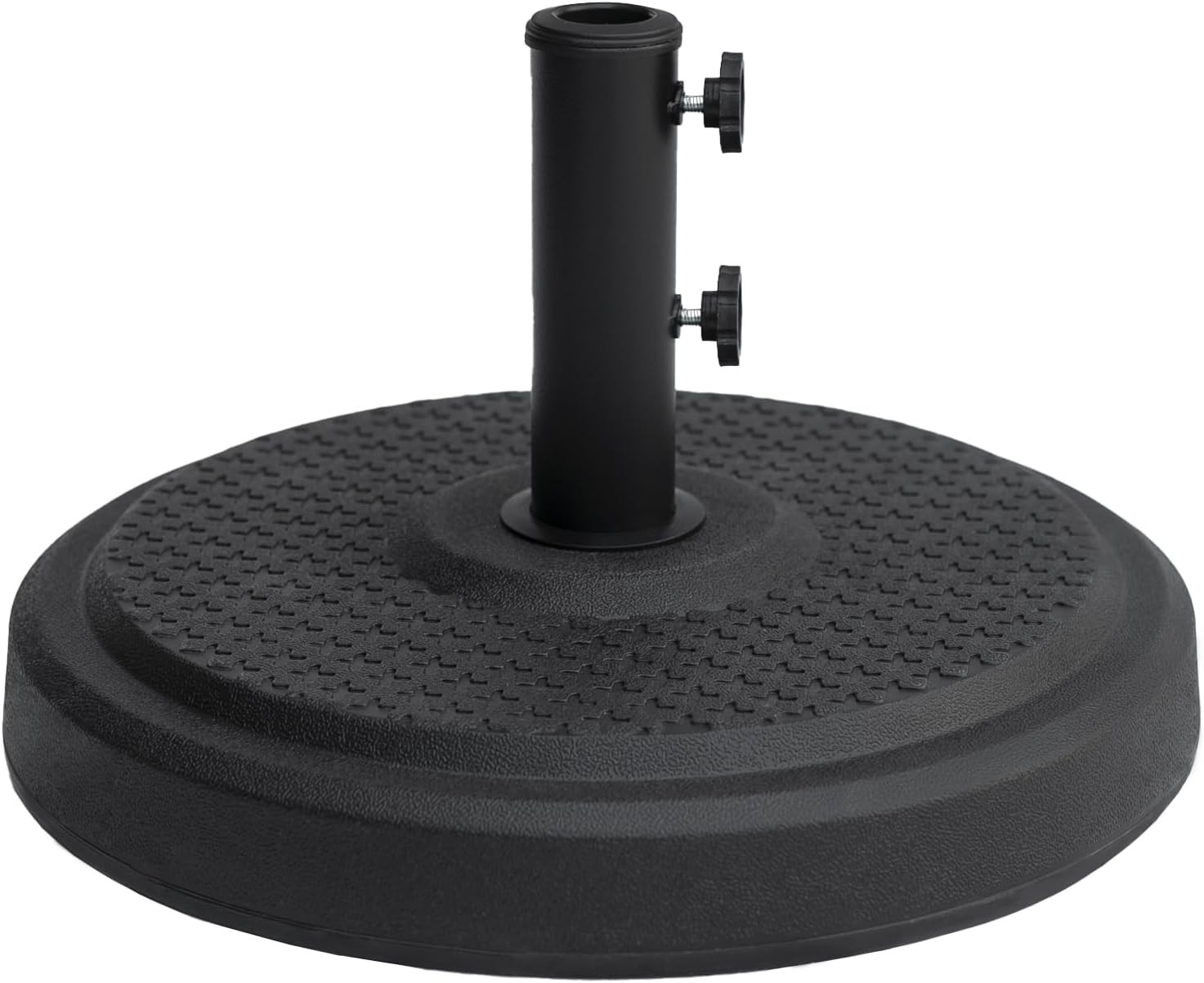 46 Lb Heavy Duty round Patio Base Stand for Outdoor Market Table Umbrella, Black
