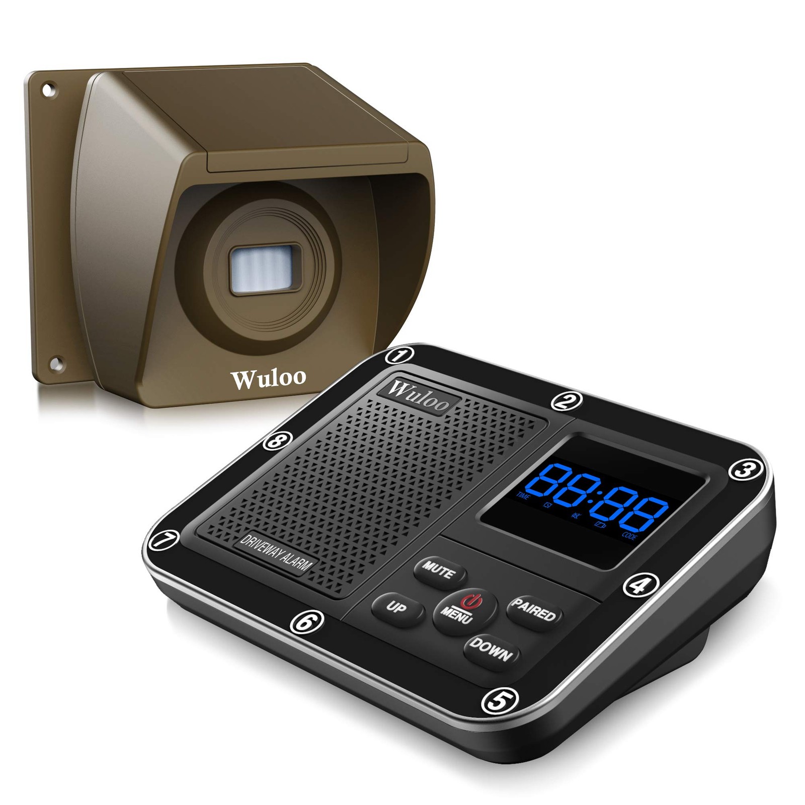 Wireless Driveway Alarm 1800 Feet Long Range Motion Sensor Alert System Drive...