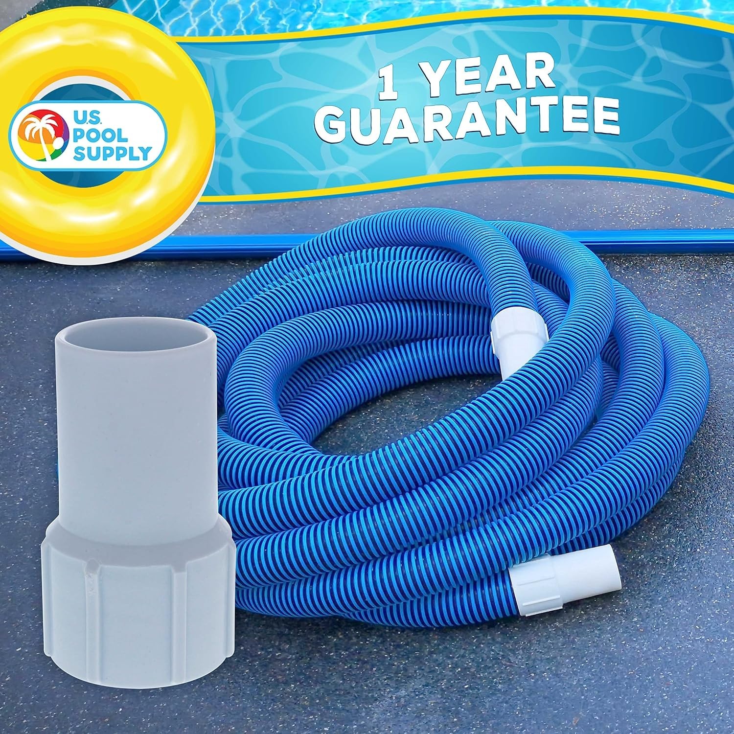 1-1/2" Pool Hose Cuff - Durable Threaded Connection for Efficient Pool Cleaning