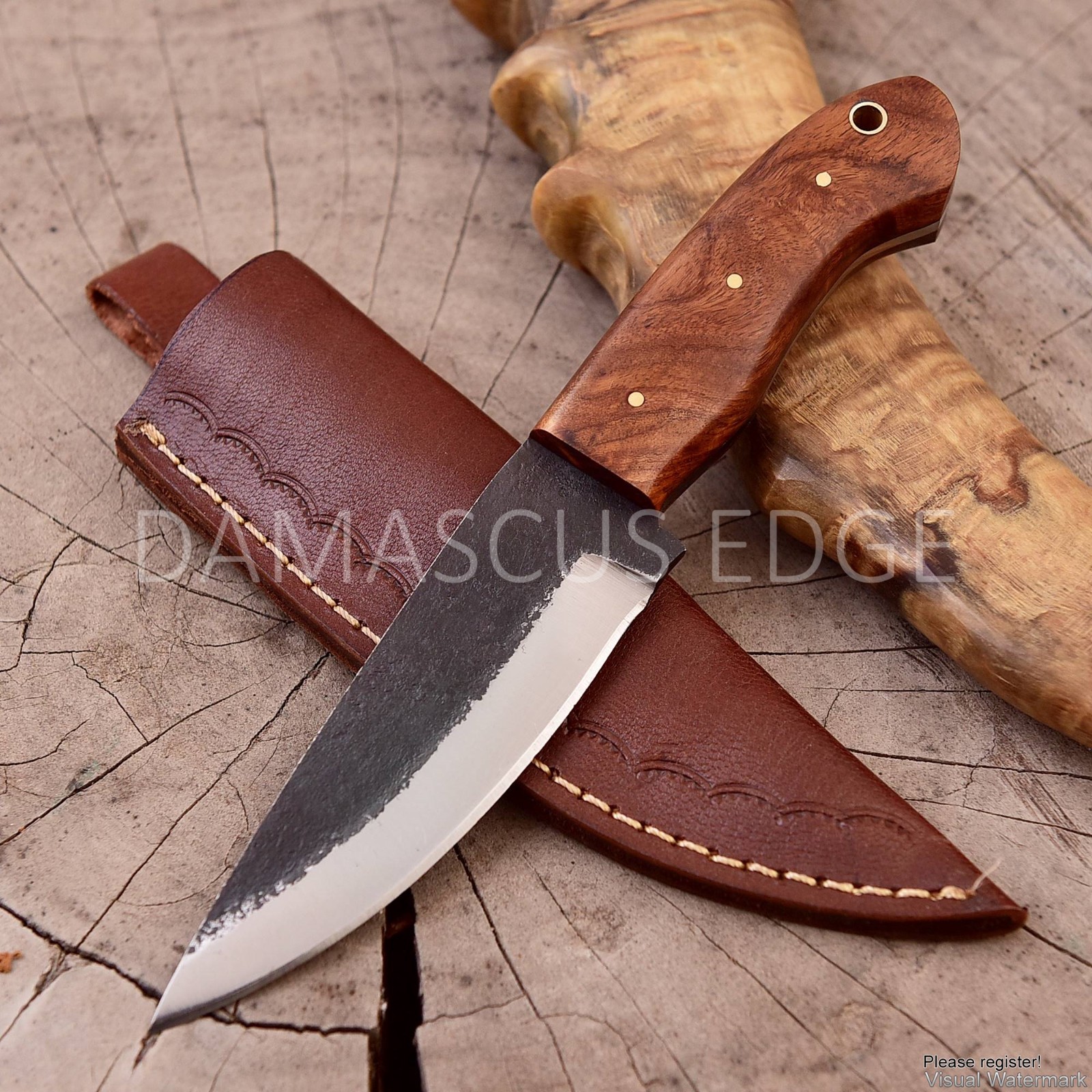 Handmade Skinner Knife - High Carbon Steel Hunting Tool - 58 HRC - Razor Sharp