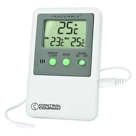 Traceable 4048 Digital Thermometer, Memory Monitoring, -58 To 158 Deg.