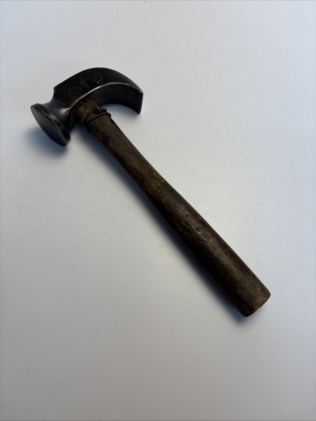 Antique WHITCHER No 3 Cobbler Hammer Solid Steel Boston 9.5”