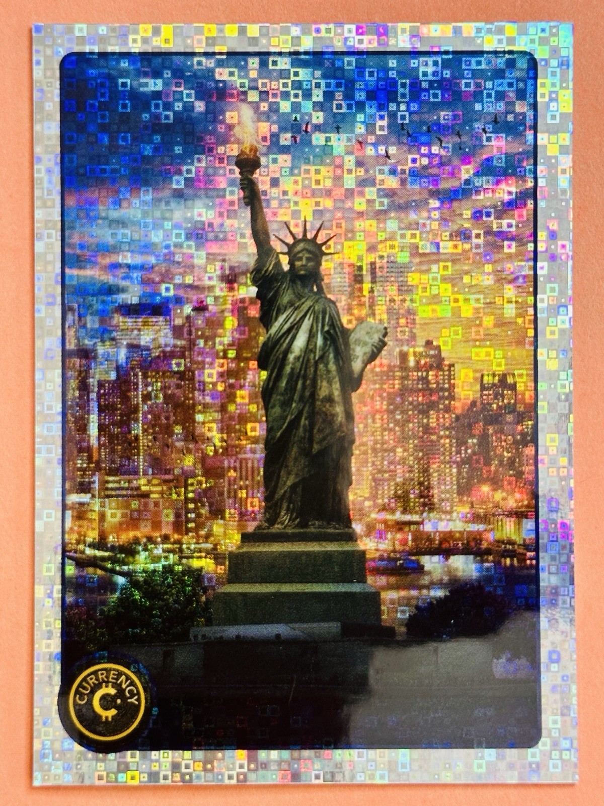 STATUE OF LIBERTY #48  2025 Cardsmiths Currency Series 5 S5 Mega MATRIX Holofoil