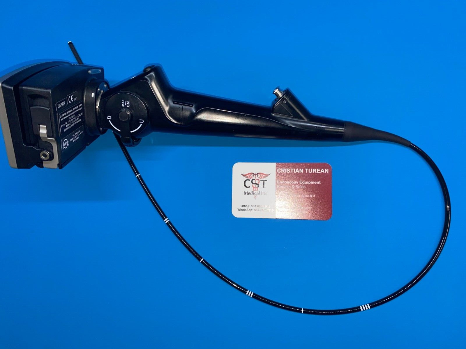 OLYMPUS MAF-GM Mobile Airway Intubation Endoscope ZERO Broken Fibers – Warranty