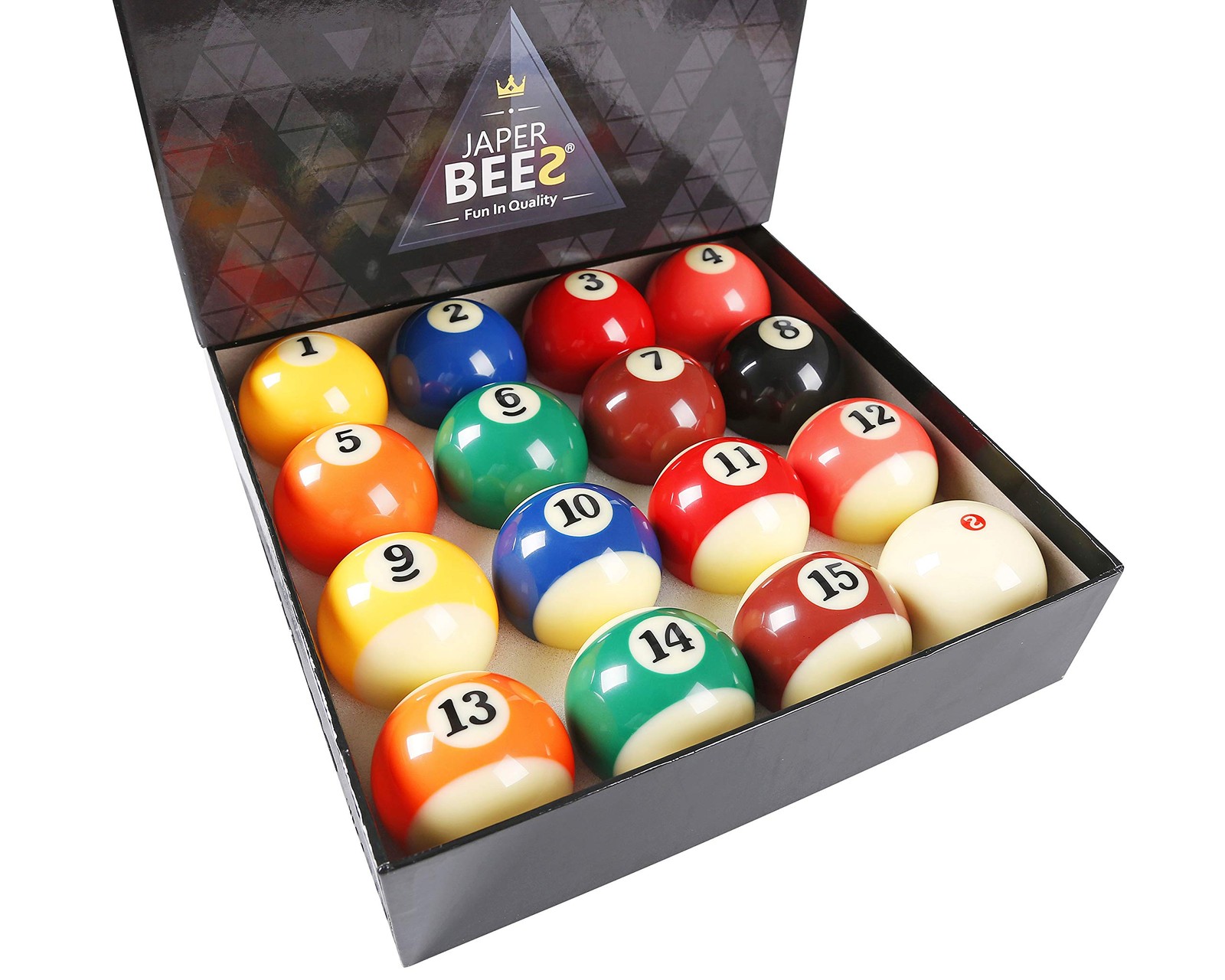 TV Billiard Ball/Pool Ball Set Regulation Size&Weight Resin Ball with Pink 4 ...